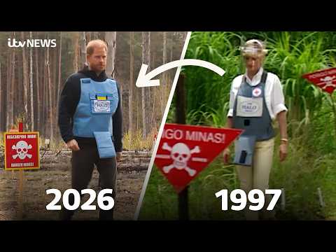 Prince Harry reflects on his mother’s legacy as he walks in Ukraine minefield