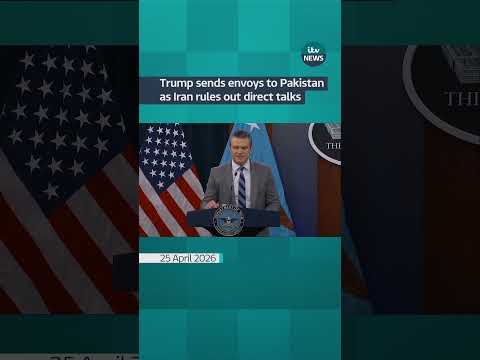 Trump sends envoys to Pakistan as Iran rules out direct talks #iranwar #war #trump #ceasefire