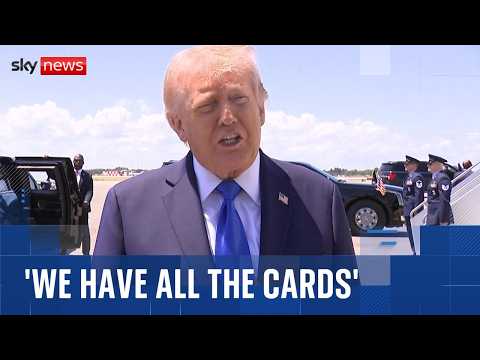 Trump: ‘We have all the cards’ over Iran