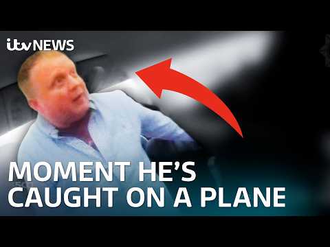 Watch as monster funeral director is arrested onboard flight