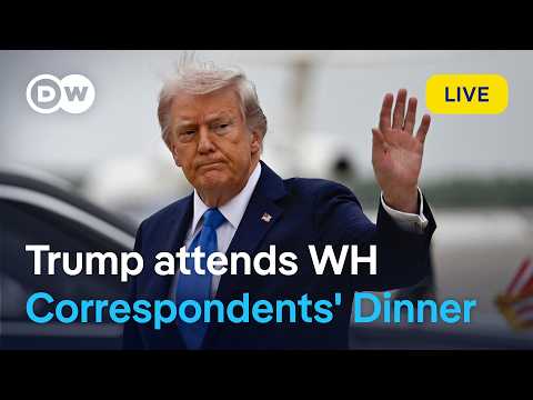 Donald Trump attends correspondents’ dinner for first time as president | DW News