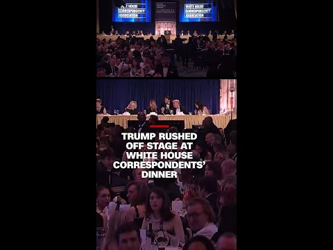 Trump rushed off stage at White House Correspondents’ Dinner