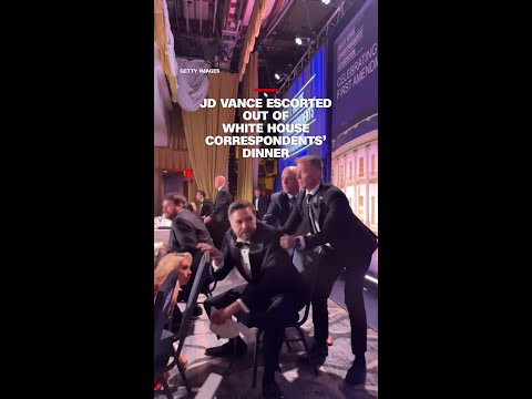 JD Vance escorted out of White House Correspondents’ Dinner