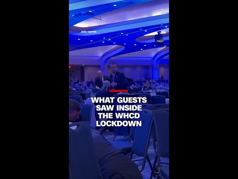 What guests saw inside the WHCD lockdown
