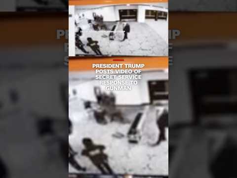 President Trump posts video of Secret Service response to gunman