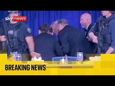 BREAKING: Donald Trump evacuated as gunfire shots heard during correspondents’ dinner