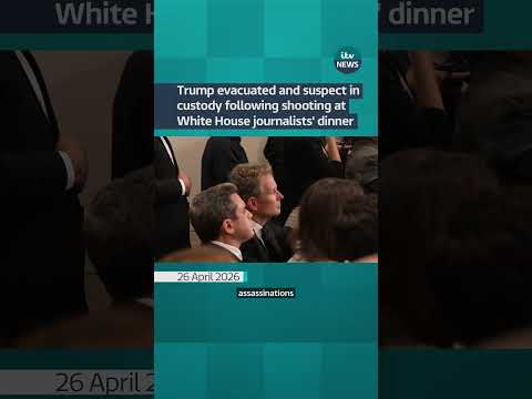 Trump evacuated and suspect in custody following shooting at White House journalists’ dinner #trump