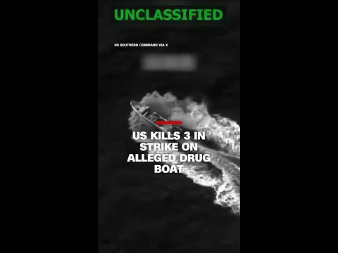 US kills 3 in strike on alleged drug boat