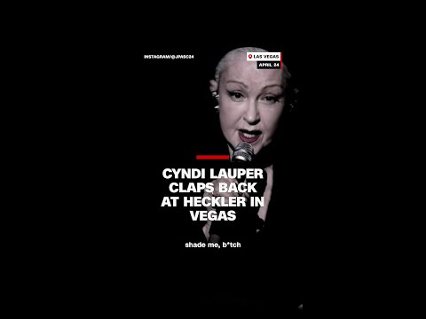 Cyndi Lauper claps back at heckler during Vegas performance