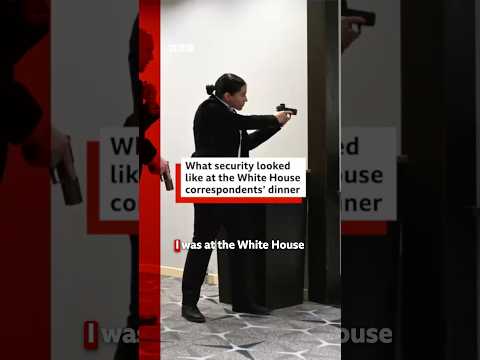 What was security like before the White House press dinner shooting? #DonaldTrump #BBCNews