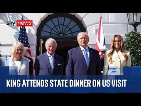 Trump hosts state dinner for King Charles and Queen Camilla