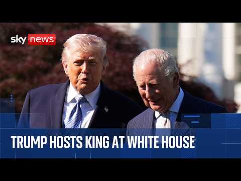 Donald Trump hosts ceremonial welcome for King Charles at White House