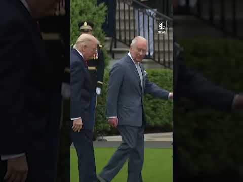 King Charles arrives at White House