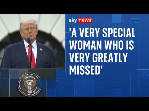 Donald Trump remembers Queen Elizabeth II during ceremonial welcome speech