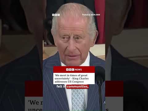 ‘We are meeting at times of great uncertainty’, says King Charles. #BBCNews