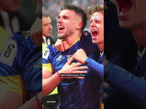 Bosnian footballer Demirovic delivers beer promise | DW News