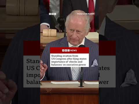The King highlighted importance of holding power to account during his US Congress speech. #BBCNews