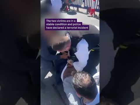 Moment police arrest suspectafter two Jewish men were attacked in Golders Green