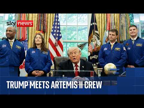 Trump discusses Putin call during meeting with Artemis II astronauts