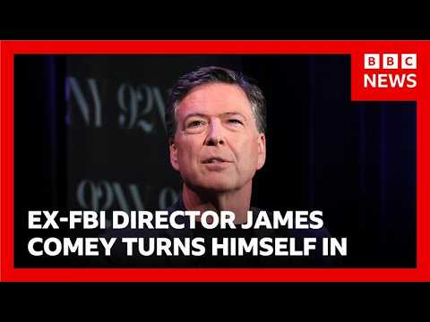 Ex-FBI director surrenders over charge of threatening President Trump in Instagram post | BBC News