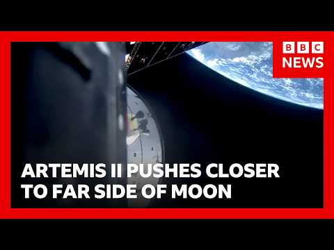Artemis II crew make final push towards the Moon | BBC News