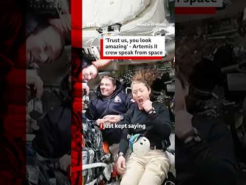 Artemis II crew describe ‘breathtaking’ views of Earth during space livestream. #Nasa #BBCNews