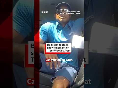 Tiger Woods arrest bodycam footage released by police. #TigerWoods #Florida #BBCNews