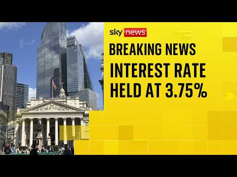 Bank of England holds interest rate at 3.75% as oil price spirals