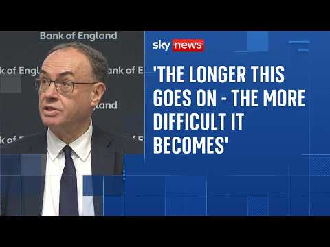 Bank of England boss issues Iran war warning to householders