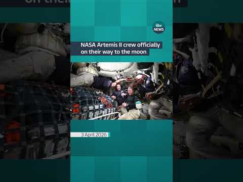 NASA Artemis II crew officially on their way to the moon #NASA #ArtemisII #Space
