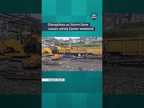 Disruption as Storm Dave causes windy Easter weekend #Easter #Weather #Travel