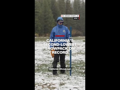 California logs second-lowest snowpack on record