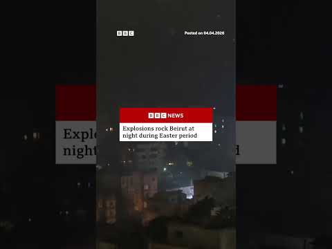 Explosions rock Beirut during Easter period. #Beirut #Israel #BBCNews