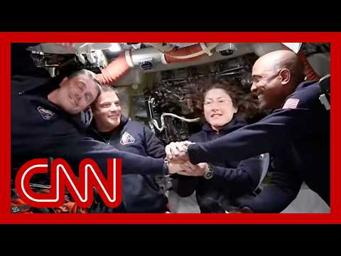 Artemis II crew speaks while headed to the moon