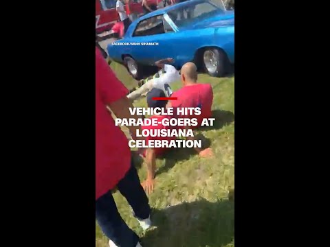 Vehicle hits parade-goers at Louisiana celebration