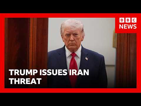 Trump issues expletive-laden threat to Iran demanding Strait of Hormuz be opened | BBC News