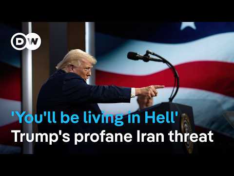 ‘Open the F—in’ Strait’ — Trump fires off a profanity laden social media attack on Iran | DW News