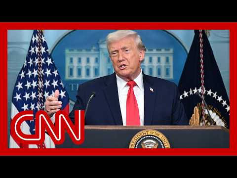 Live: Trump news conference on Iran rescue