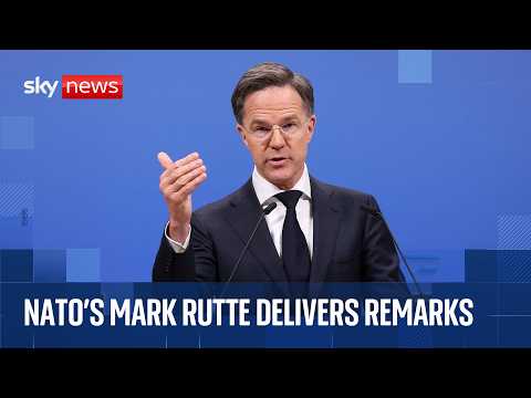 NATO chief Mark Rutte delivers address as Trump threatens exit from alliance