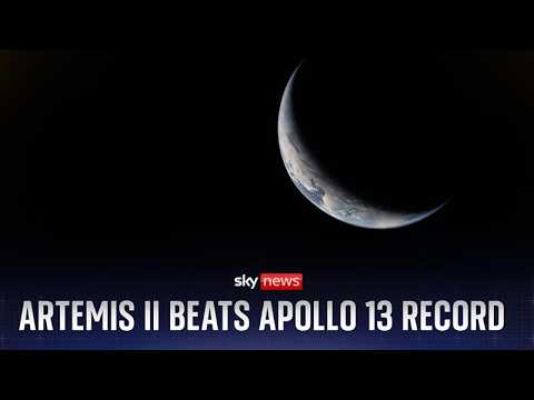 Artemis II makes history – travelling the furthest distance into space from Earth