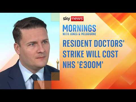 Resident doctors’ strike will cost NHS £300m, says health secretary
