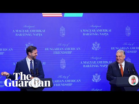 JD Vance joins Hungary’s Viktor Orbán for press conference in Budapest – watch live