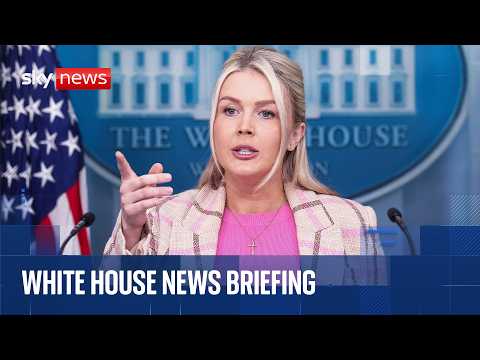 White House holds media briefing after US and Iran agree to ceasefire