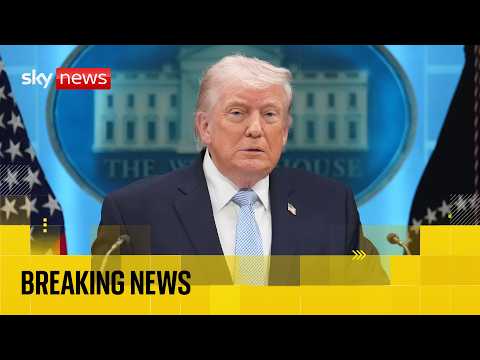 Trump claims ‘complete victory’ after US and Iran agree to ceasefire | Sky News coverage