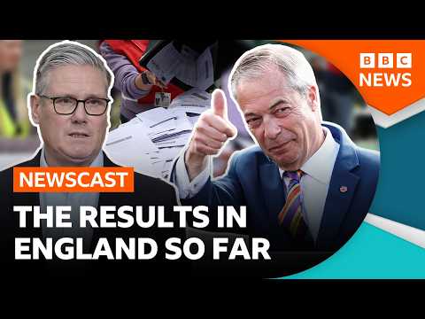 Reform gains and Labour losses – the election results so far | BBC Newscast