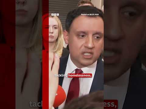 ‘My party is hurting, we’re disappointed,’ Scottish Labour’s Anas Sarwar says. #Election #BBCNews
