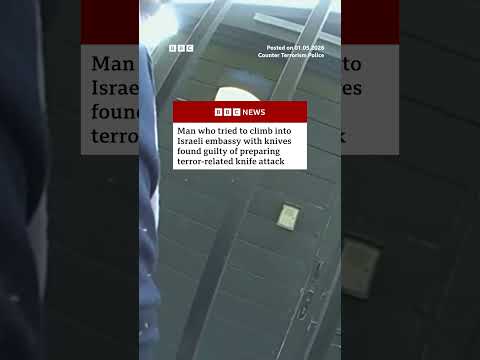 Small boat migrant guilty of attempting knife attack on Israeli embassy London. #London #BBCNews