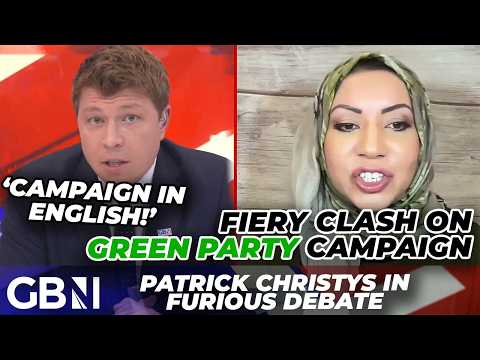 ‘Campaigning should be in ENGLISH!’ | Patrick Christys clashes with Green Party member over election