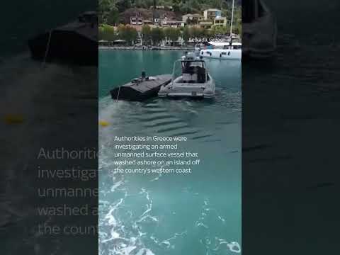 Mystery military sea drone found on Greek island