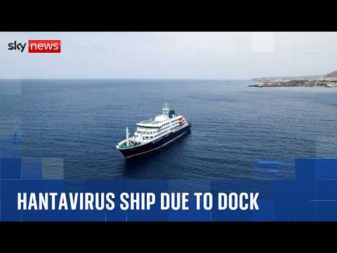 What happens after the hantavirus cruise ship arrives in Tenerife?